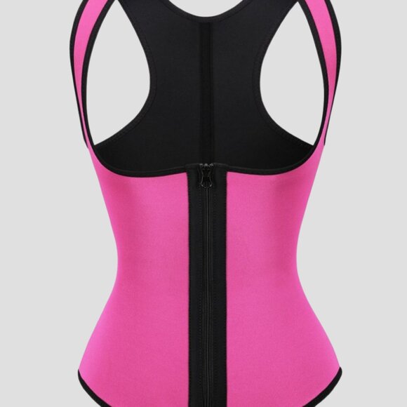 BodyHeat 7-Boned Sauna Vest, Hot Pink - Picture 9 of 12
